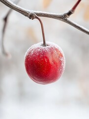 jujube isolated on winter background