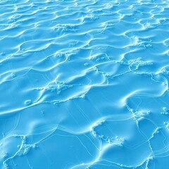 Geometric blue ice pattern with wavy lines and undulating shapes arranged in a repeating design of frozen lakes, frostbite, frosty, wave