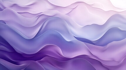 Obraz premium Minimalist Abstract Pattern with Fluid Curves and Light Gradients in Purple and Blue