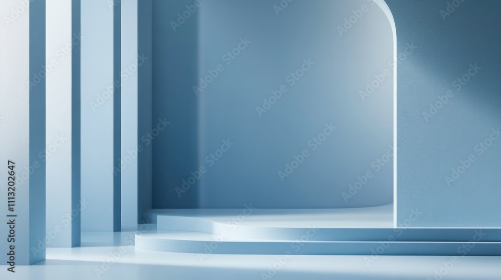 Poster clean modern background soft blue and white gradients subtle geometric pattern