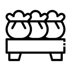 wonton Line Icon