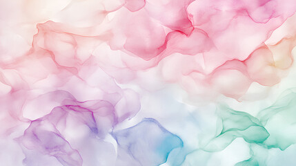 Fototapeta premium Watercolor Background in Soft Pastel Shades