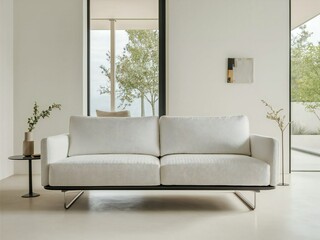 modern living room with sofa