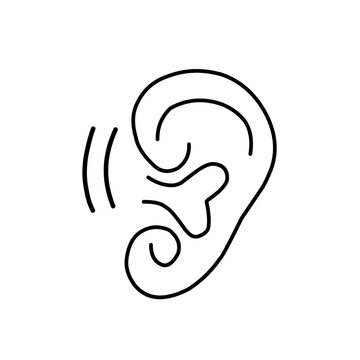 recommend clip art: Ear vector icon