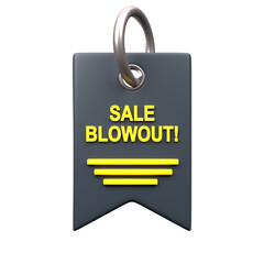 Obraz premium 3D Single Blowout Deal Tag Icon