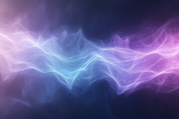 Fototapeta premium A purple and blue wave of light with a blue and purple background