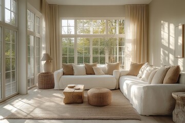 Family Fun in Modern Living Room Playing Together with Children Laughing Happy Dad and Mom Enjoying Weekend Activities