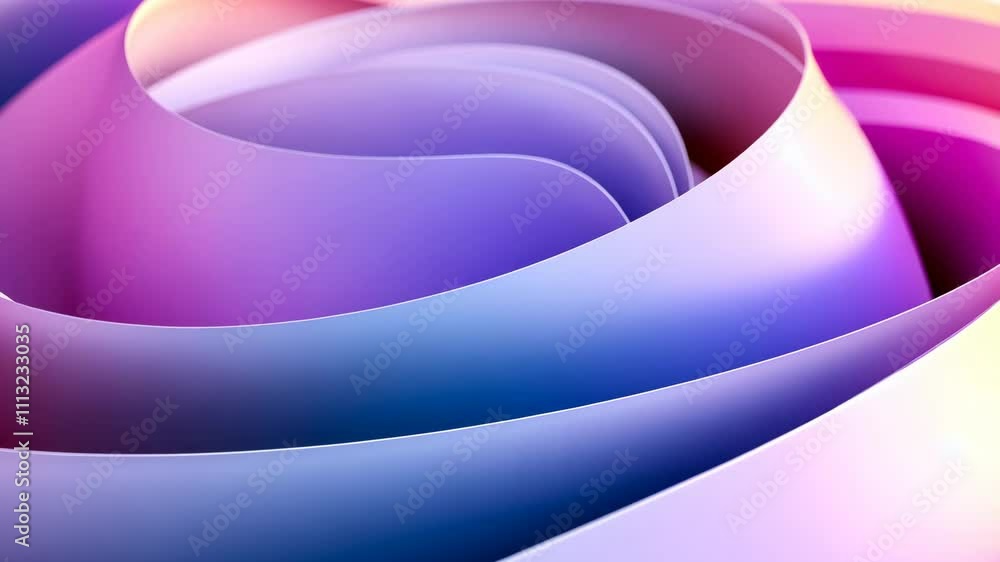Poster abstract swirl pattern with vibrant gradient