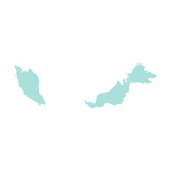 Fototapeta premium Malaysia map icon