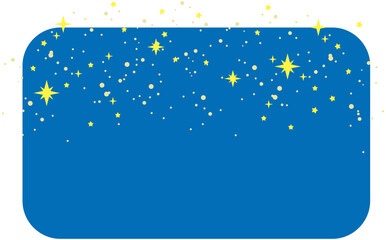 Naklejka premium Starry night sky icon 