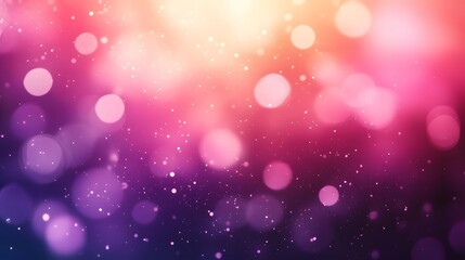 Abstract Pink Purple Bokeh Background With Glittering Lights