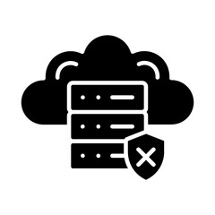 Obraz premium Unsecure Server Icon