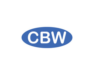 CBW logo design vector template. CBW