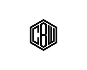 CBW logo design vector template. CBW