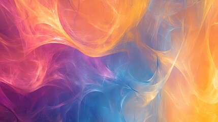 Fototapeta premium Abstract Colorful Swirling Nebula Cosmic Art