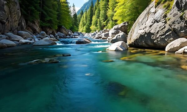 Sunlight Sparkling Over Crystal River