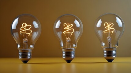 2025 ideas and creativity with innovation symbolizing of lightbulb design on yellow.business goal