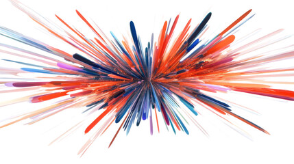 Explosion of vivid oil paint swirls transparent background