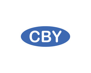 CBY logo design vector template. CBY