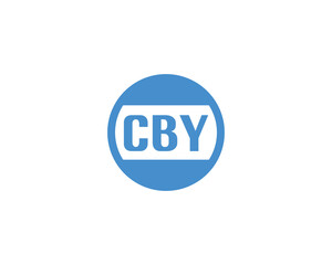 CBY logo design vector template. CBY