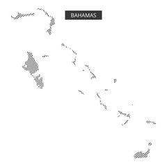 Detailed outline map of the Bahamas showcasing geographic features and locations