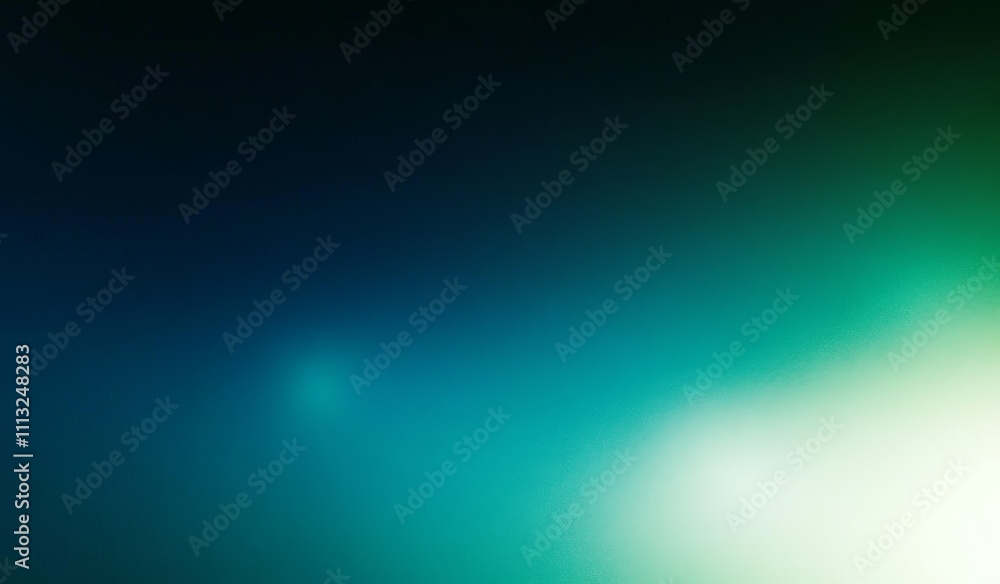 Poster Abstract Gradient Background Dark Teal Bright Turquoise Smooth Transition Minimalist Design Digital Art
