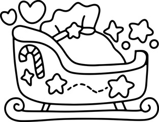 Cute children Christmas Cute hand drawn Elements Illustration cards