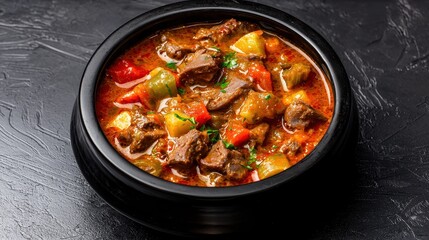 Savory beef stew recipe kitchen food photography cozy home close-up comfort food delight