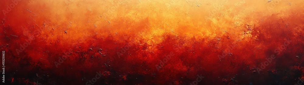 Poster abstract warm rust toned textured background impressionism style calm symmetrical design