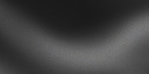 Black and grey gradient abstract background with noise texture