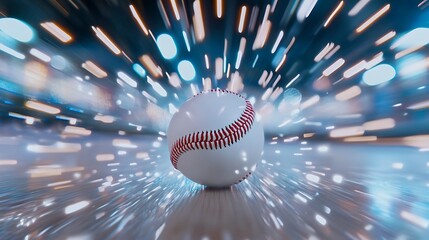 Fast Moving Baseball with a Dynamic Background of Speed and Motion