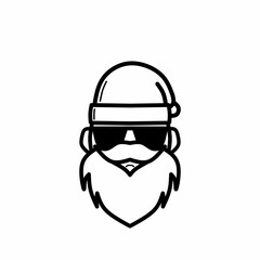 Head of santa vector