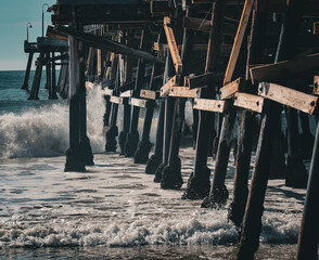 wooden pier in the ocean