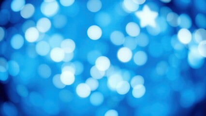 Mesmerizing Blue Bokeh Lights Background for Creative Designs, Websites, and Social Media