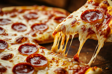 Cheesy Pepperoni Pizza with Crispy Crust