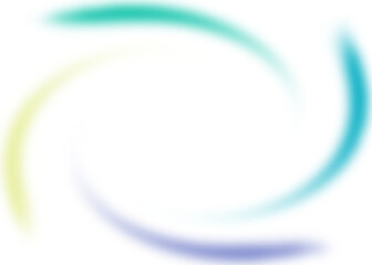 An abstract colorful transparent swirl shape spiral desing element.