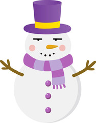 cute snowman cartoon, merry christmas holiday