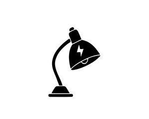 Desk Lamp Icon Study, Work, and Office Symbol