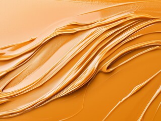 Creamy Peanut Butter Texture Close-Up for Food Background and Design Concepts