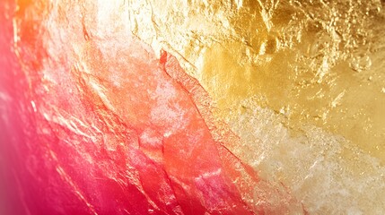 Fototapeta premium Abstract Red and Gold Textured Art