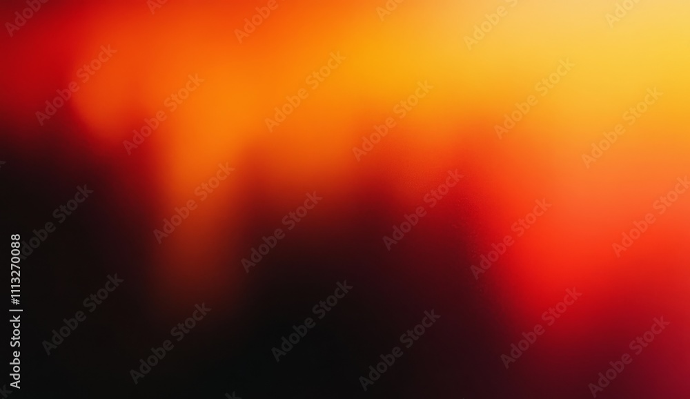 Poster bright orange to deep red gradient background with grainy texture for web banner design