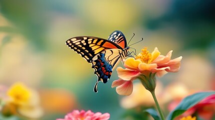 Obraz premium Butterfly on a Flower