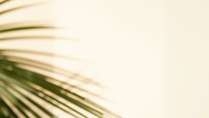 Fototapeta premium Elegant Tropical Palm Leaf Background for Web Design, Marketing, and Social Media Enhancement