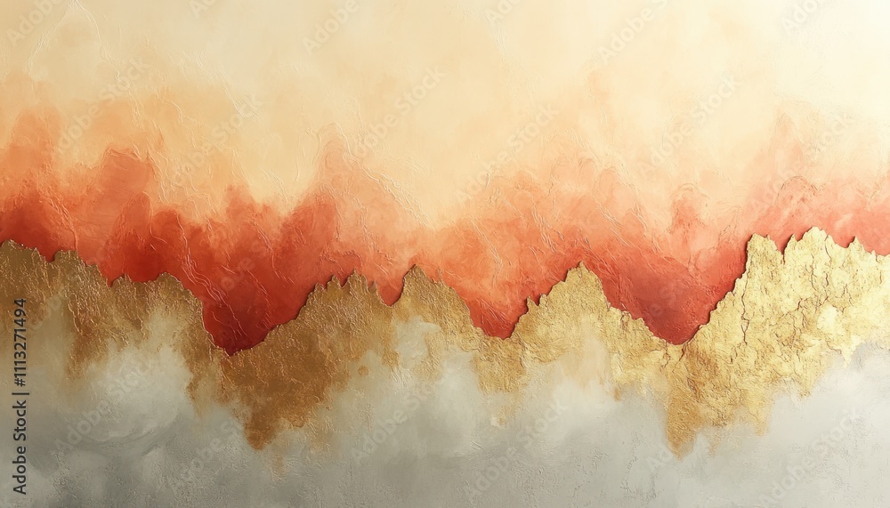 Poster abstract peach and beige gradient background for product presentation autumn collection