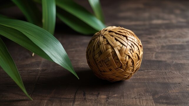Woven Sphere with Greenery