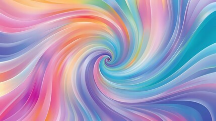 Obraz premium Vibrant swirl background with dynamic curves and bright, eye-catching colors.