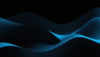 Dark blue wave abstract smooth dynamic background