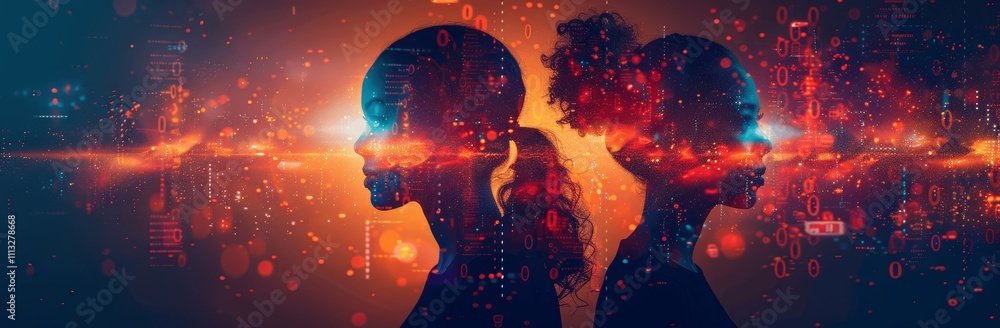 Poster global business networking digital marketing strategy customer connection analysis technology hr rec