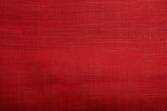 Red fabric background. Red cloth texture - Powered by Adobe
