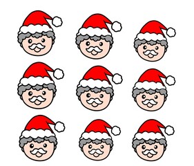 christmas santa pattern event winter set facematerial
クリスマス　イベント　12月　冬　サンタクロース　パターン　柄　模様　顔　素材